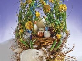 Corso di composizione floreale: La Pasqua