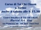 Corsi di tai chi chuan anche il sabato a torino!!! 