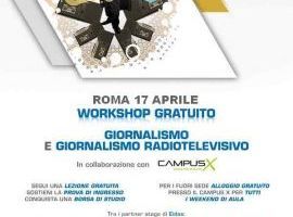 Giornalismo: Workshop Gratuito 17 Aprile Roma Tor Vergata