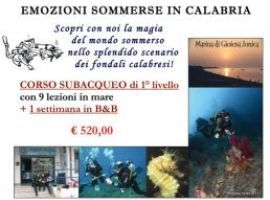 Emozioni Sommerse in Calabria - Speciale Corso Subacqueo di 1° livello