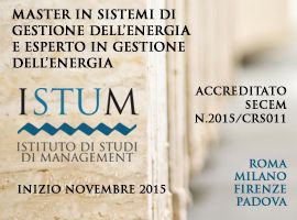 Master in Sistemi di Gestione dellEnergia e Esperto in Gestione dellEnergia riconosciuto SECEM